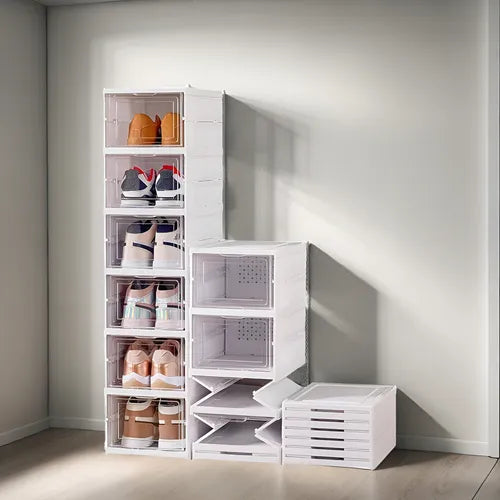 Zapatero de una fila de seis niveles.