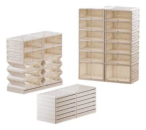 Zapatero de plástico para 12 pares 6 estantes.