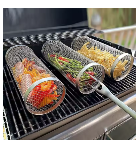 Parrilla De Acero Inoxidable Para Barbacoa Tenedor Y Gancho