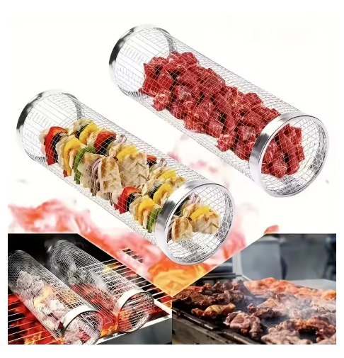 Parrilla De Acero Inoxidable Para Barbacoa Tenedor Y Gancho