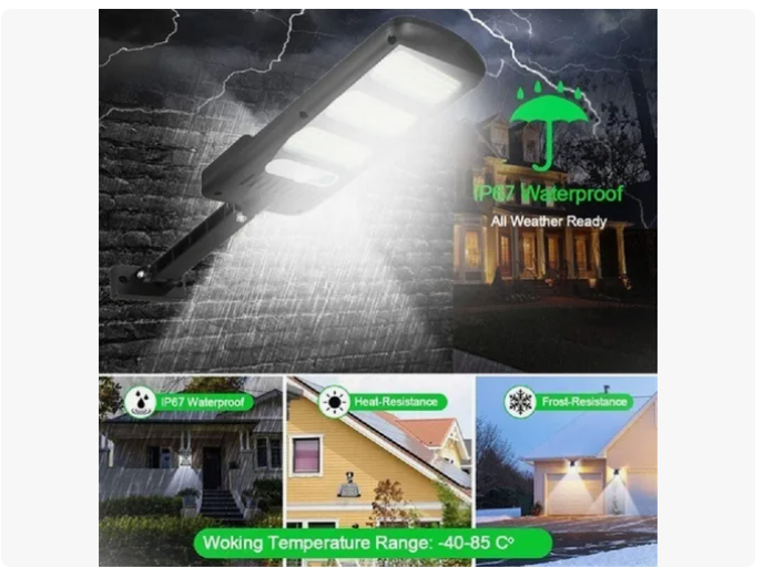 Foco Reflector Solar Led Focos Solar Ip67 Impermeable