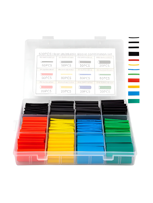 530 Tubos Termoretráctil Aislante Unión Cable Eléctrico