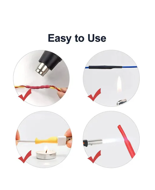 530 Tubos Termoretráctil Aislante Unión Cable Eléctrico