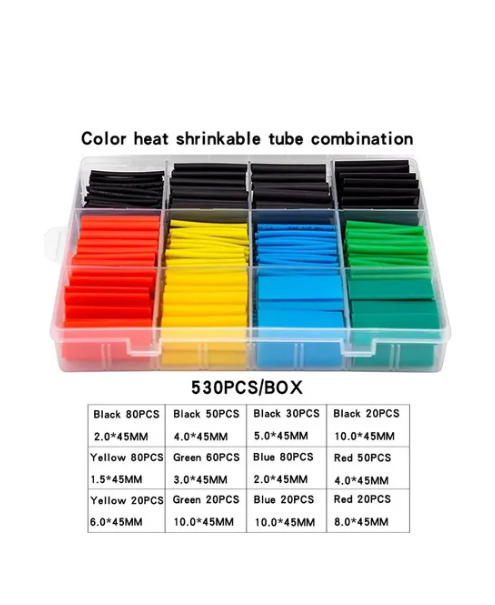 530 Tubos Termoretráctil Aislante Unión Cable Eléctrico
